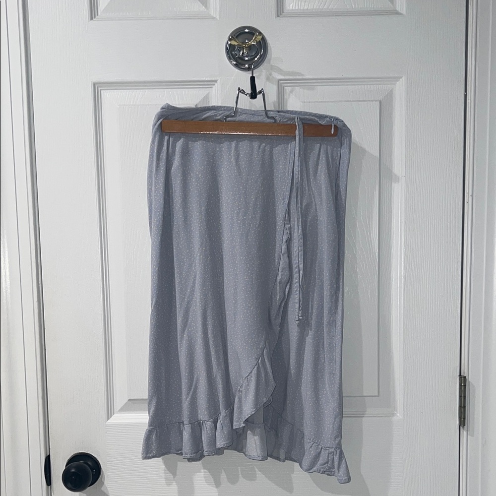 Elegant blue Women's wrap Skirt